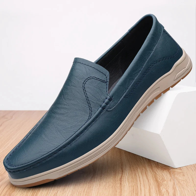 Zapatos de boda elegantes de cuero sin cordones