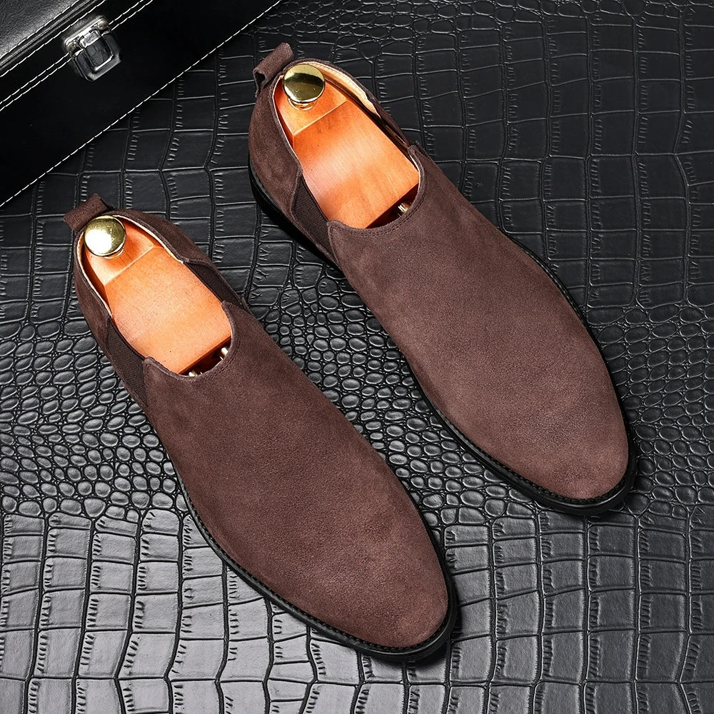 Bottes Chelsea élégantes en daim