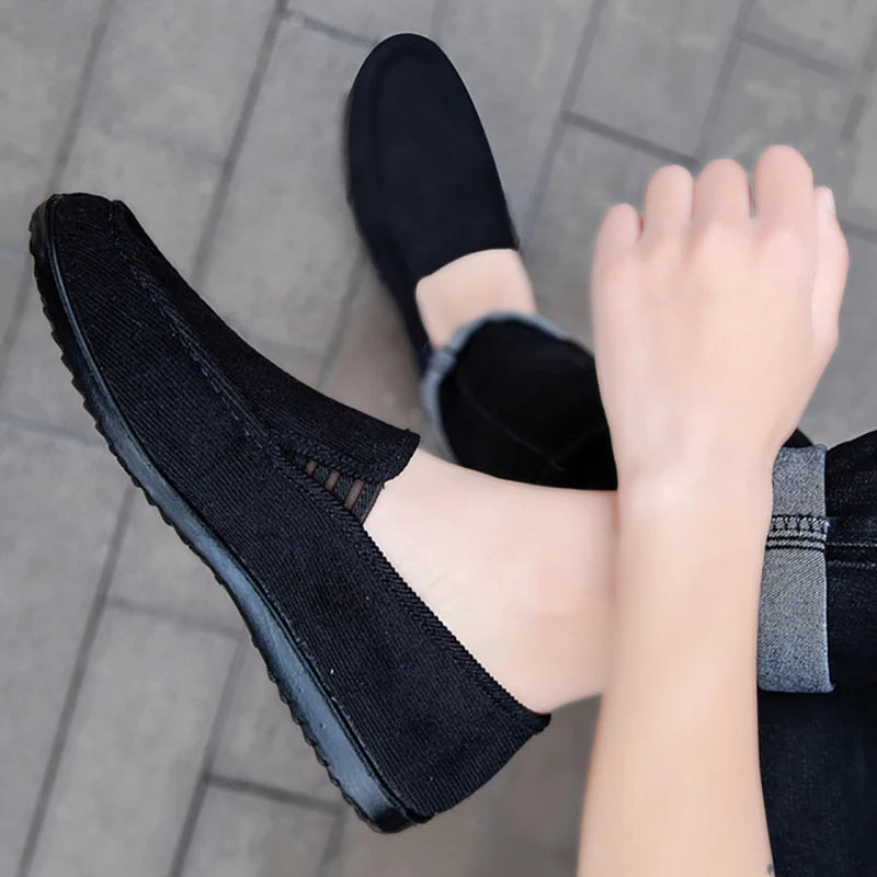 Mocasines elegantes de lona