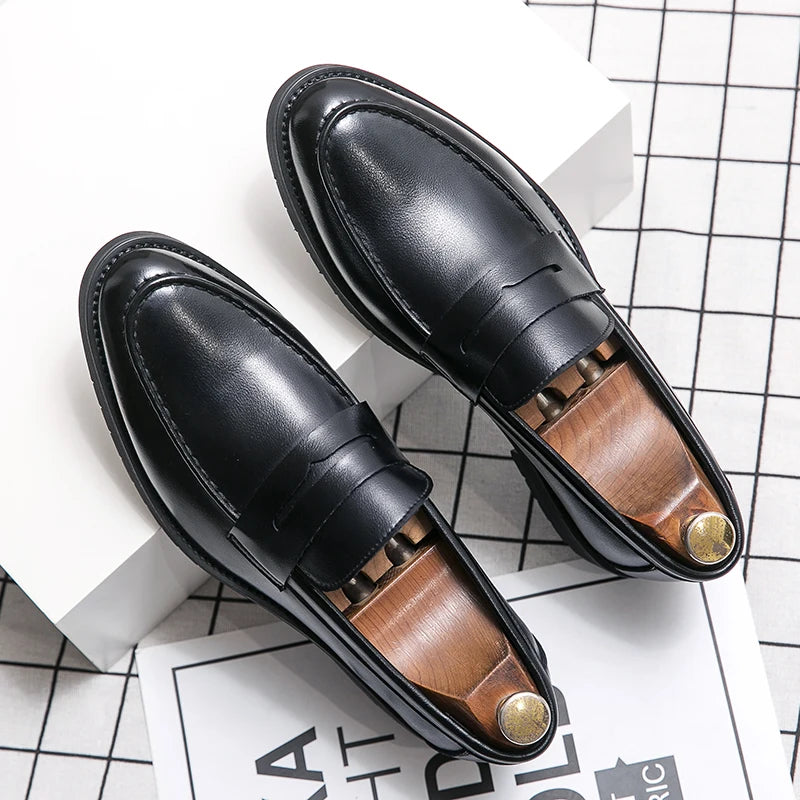 Mocassins habillés en cuir élégants