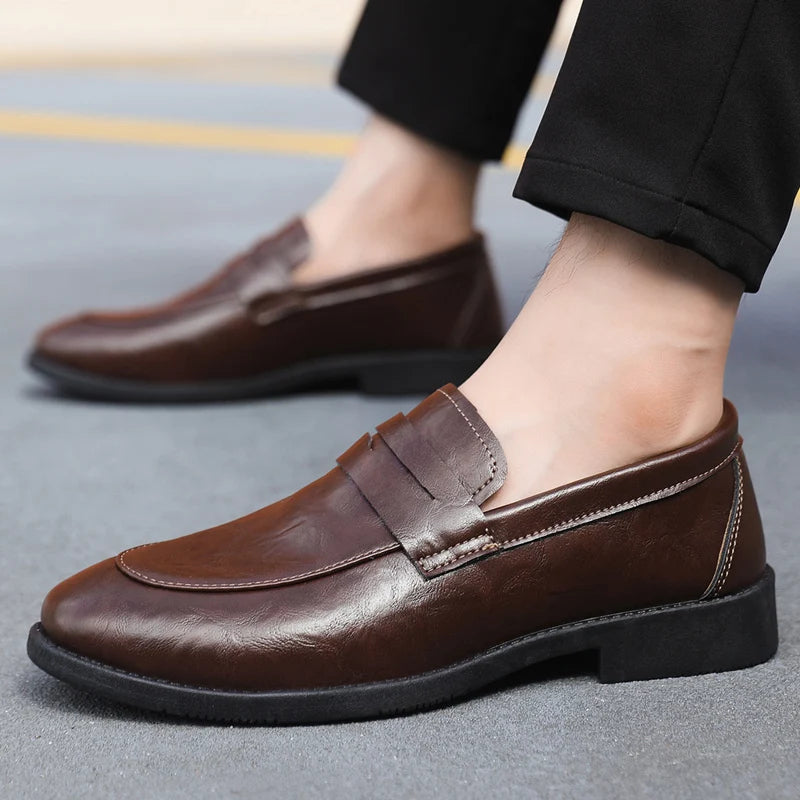 Mocassins en cuir chic