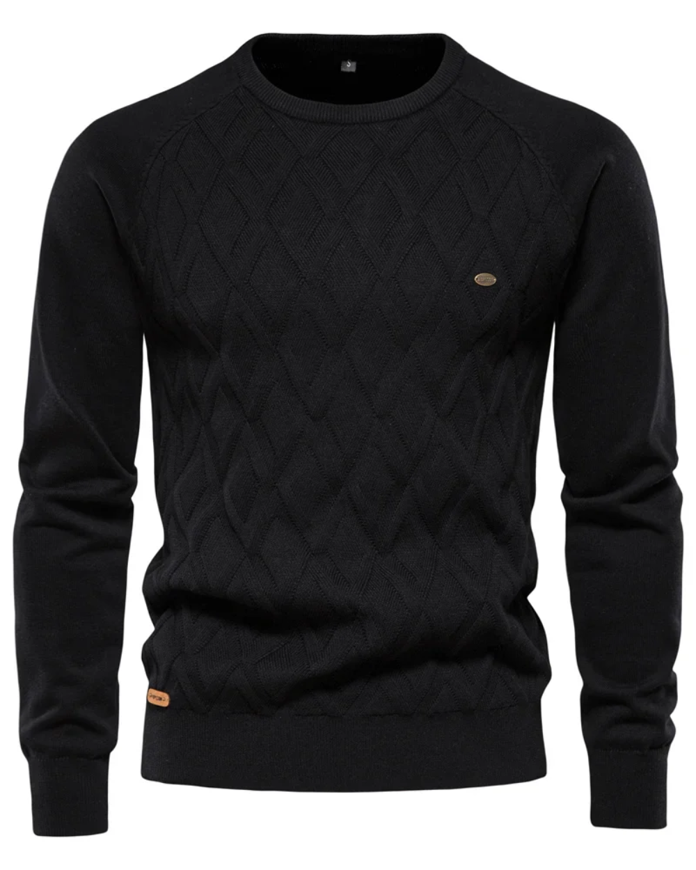 Men's Sweater With Checkered Design V2