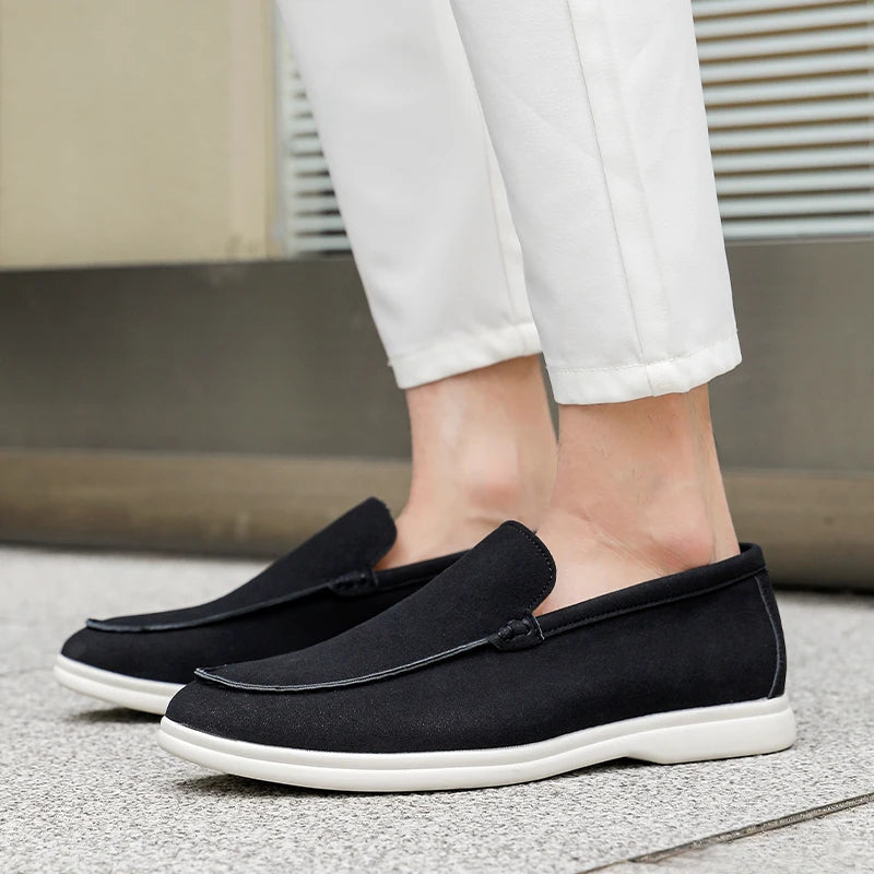 Mocassins décontractés en daim