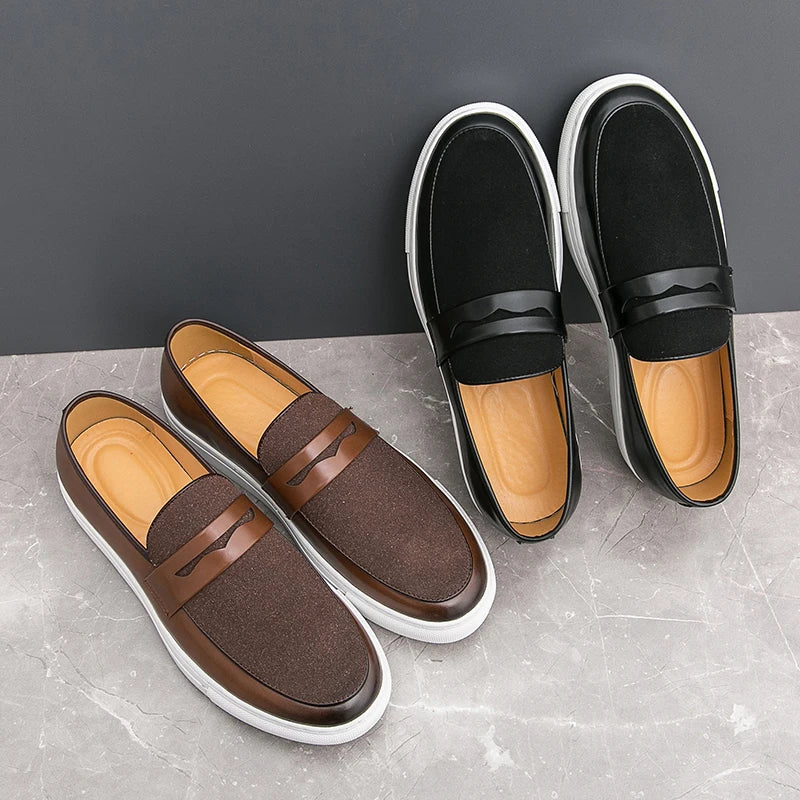 Mocassins en daim italien