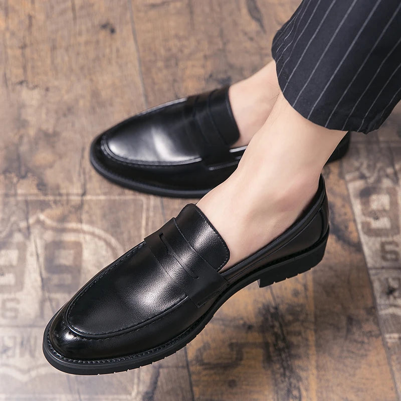 Mocassins habillés en cuir élégants