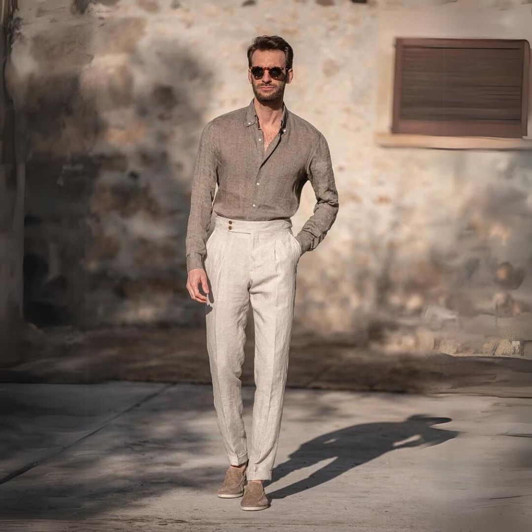 Gold Coast Linen Pantalon