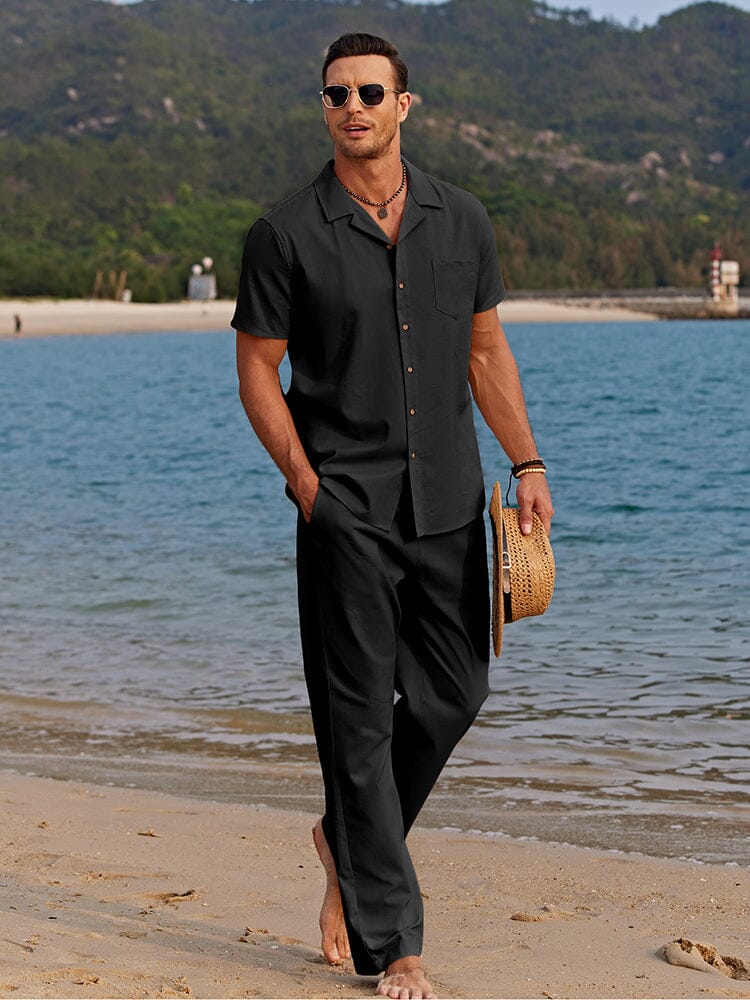 Elegante completo estivo in lino