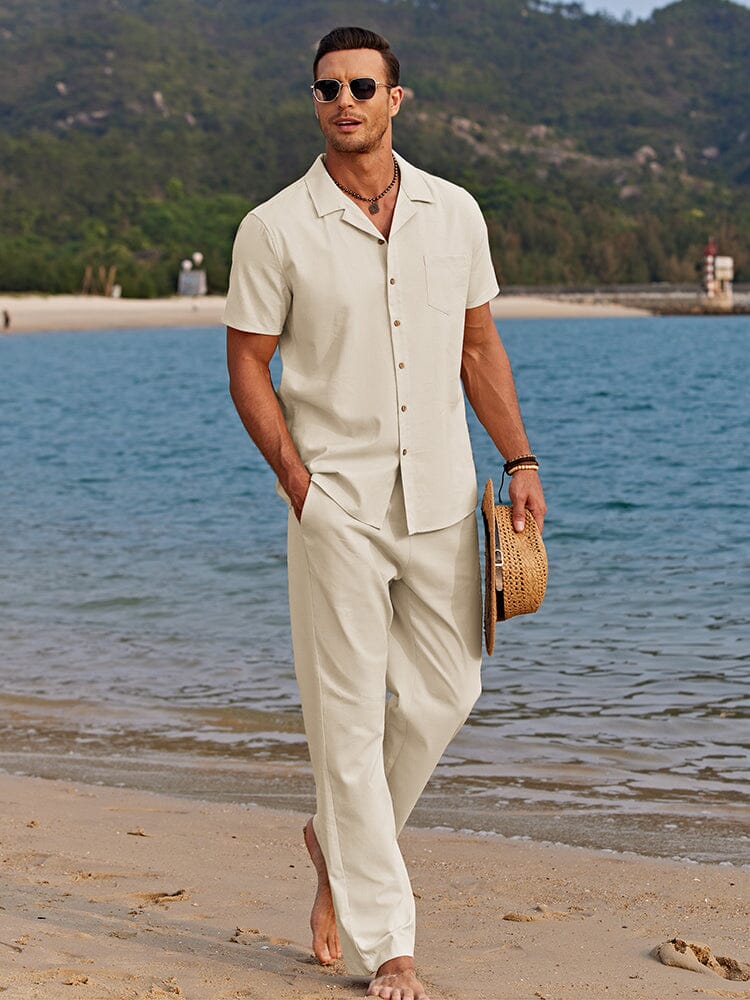 Elegante completo estivo in lino