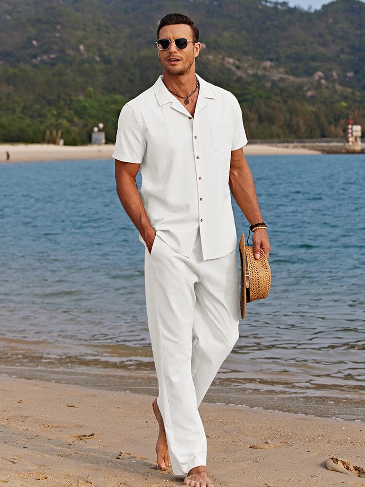 Elegante completo estivo in lino