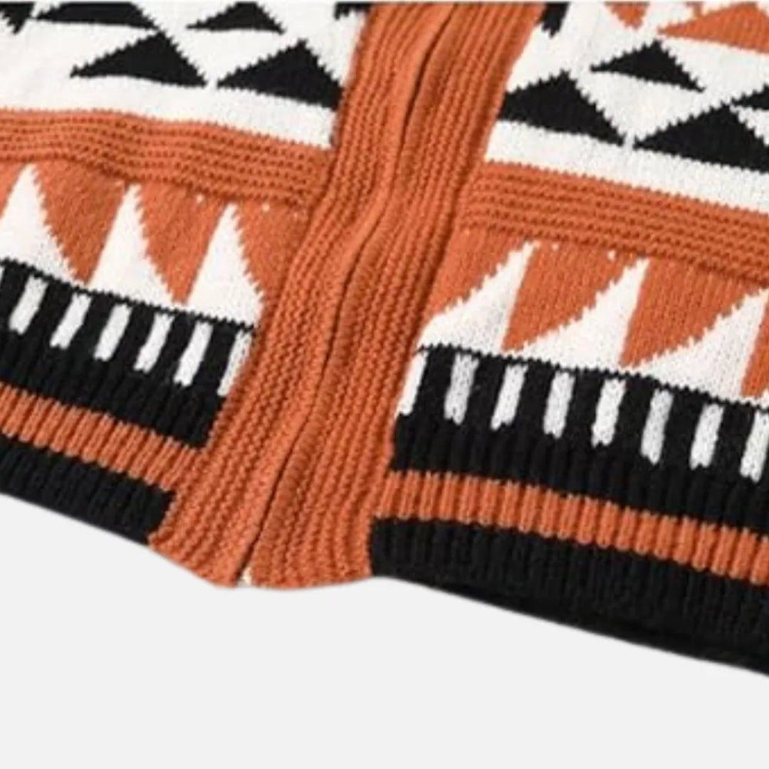 Elegant Jacquard Cardigan