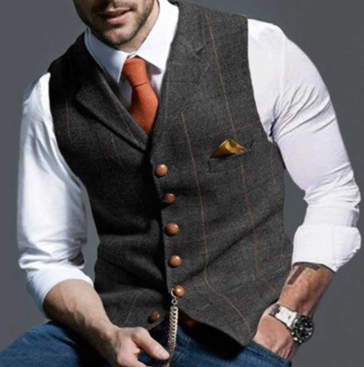 Elegante chaleco para hombre