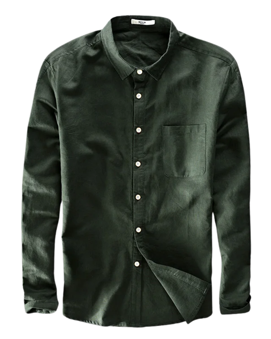 Camicia elegante in cotone e lino