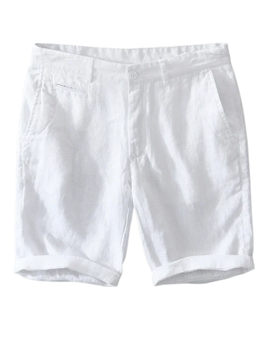 Pantaloncini in lino di alta qualità