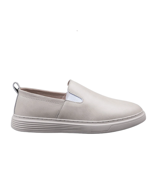 Sapatos Slip-On em pele