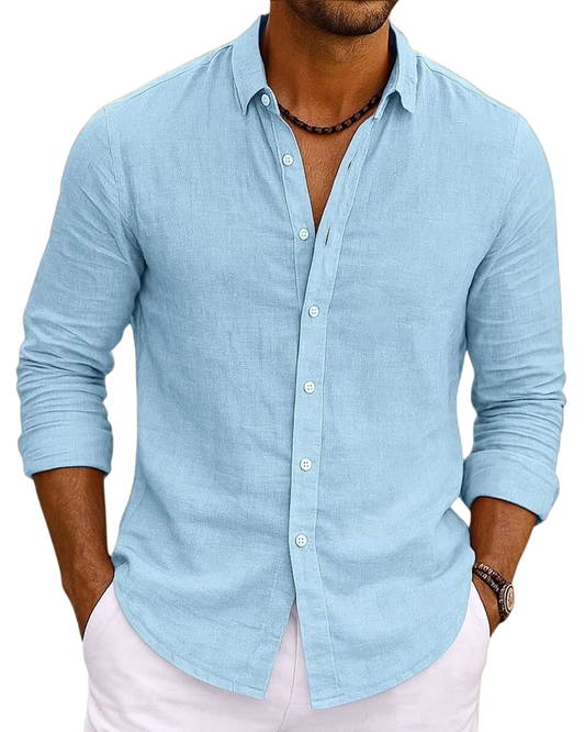 Κομψό βαμβακερό πουκάμισο