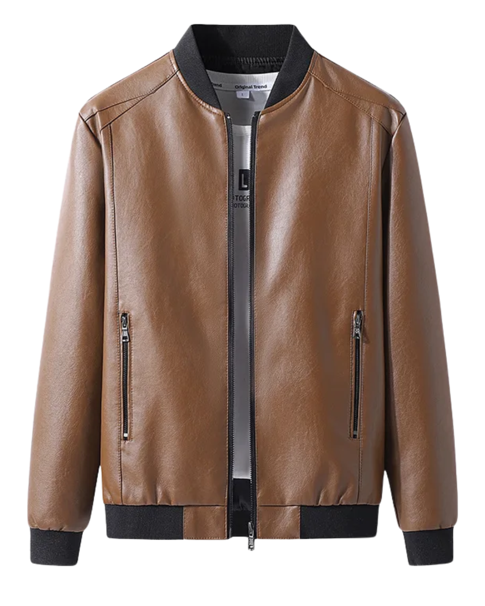 Veste en cuir élégante