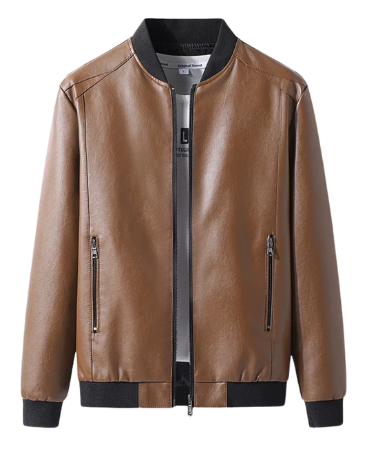 Veste en cuir élégante