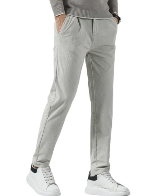 Pantaloni casual in velluto a coste