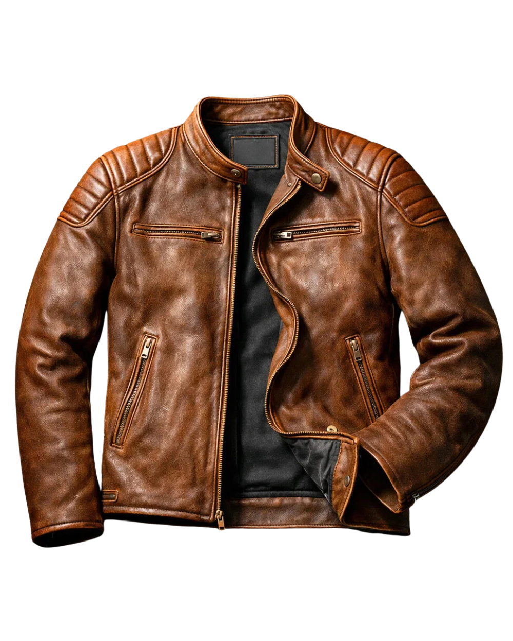 Giacca di pelle casual