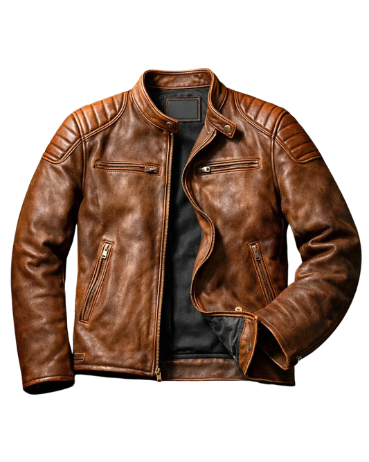 Giacca di pelle casual