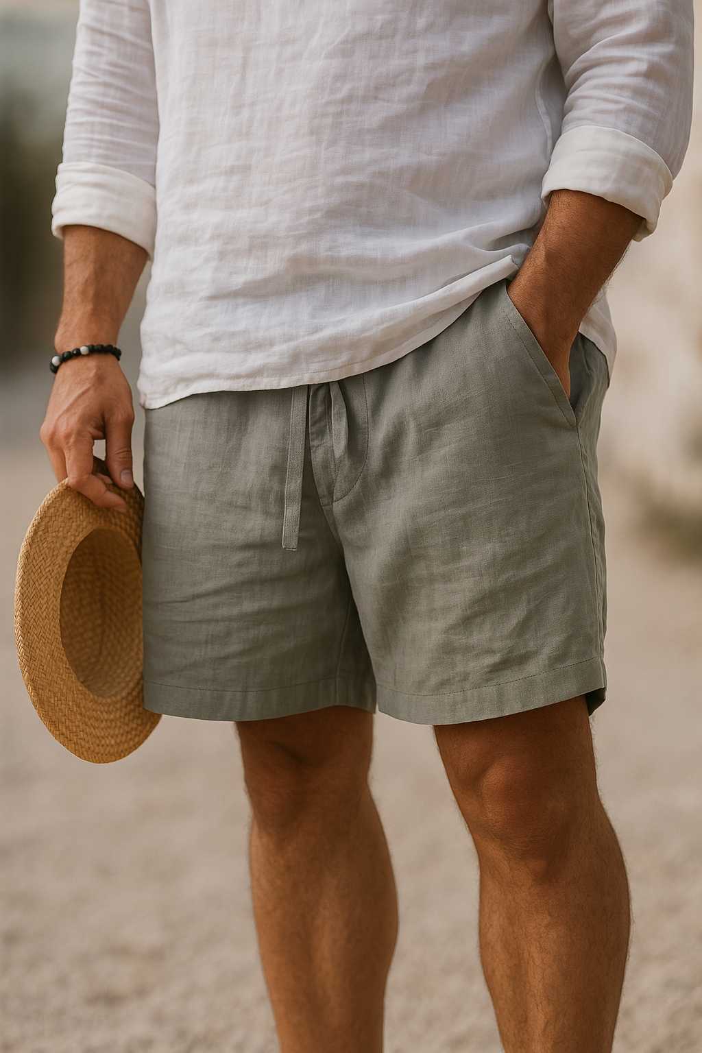 Elegant Linen Shorts