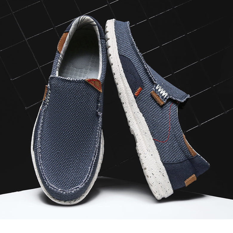 Mocassins élégants en toile