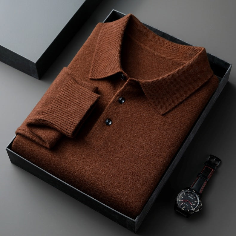 Elegant Wool Polo Shirt