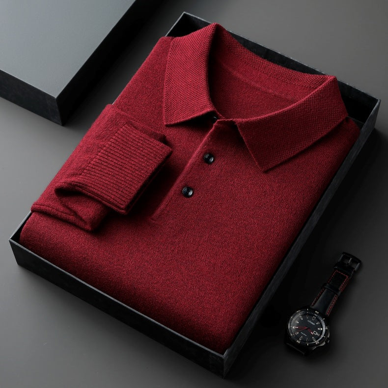 Elegant Wool Polo Shirt
