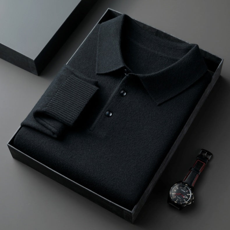 Elegant Wool Polo Shirt