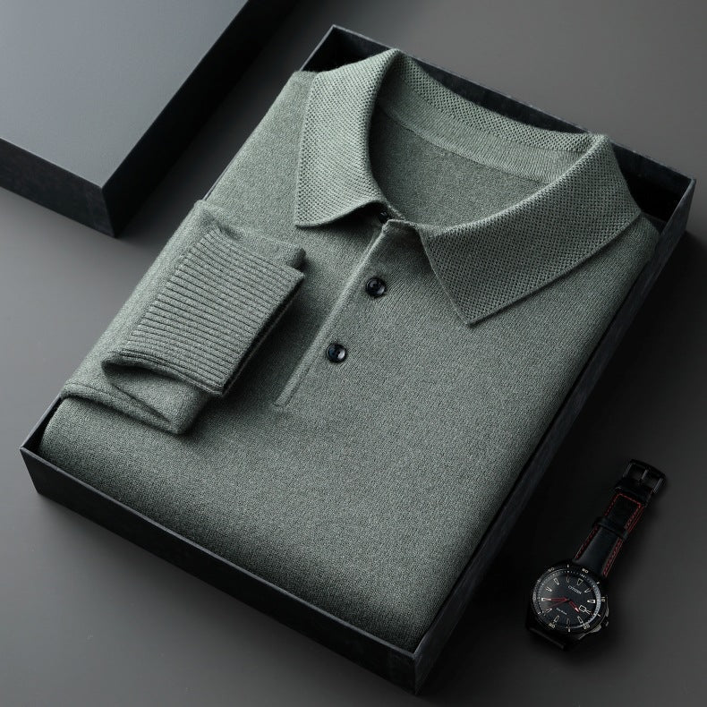 Elegant Wool Polo Shirt