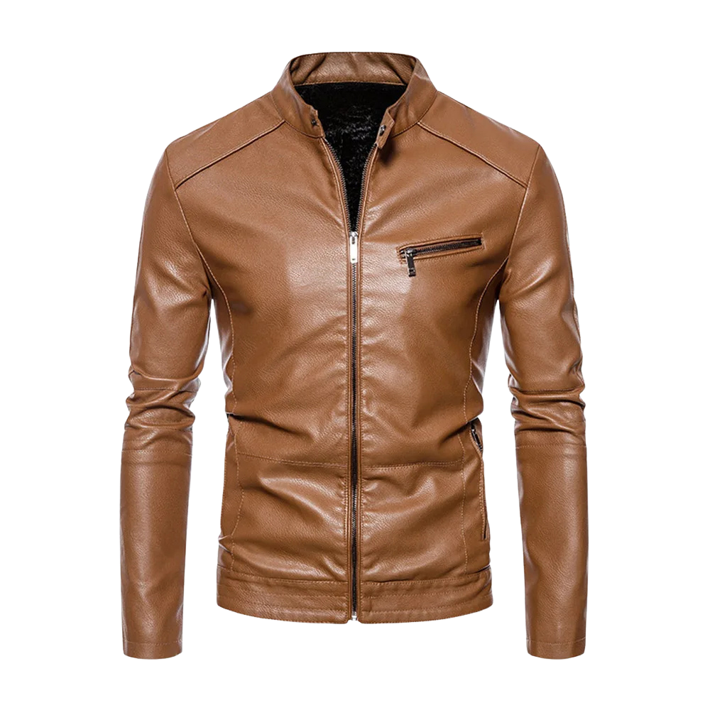 Veste de moto élégante en cuir