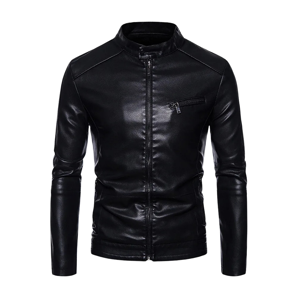 Veste de moto élégante en cuir