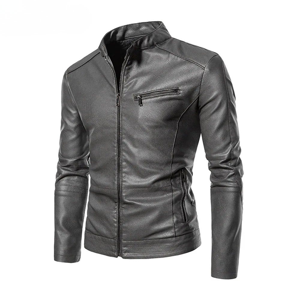Veste de moto élégante en cuir