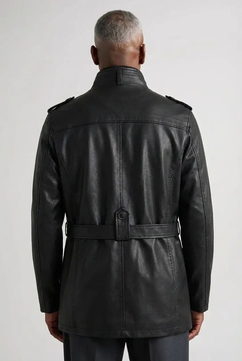 Givalli - Long Leather Biker Jacket