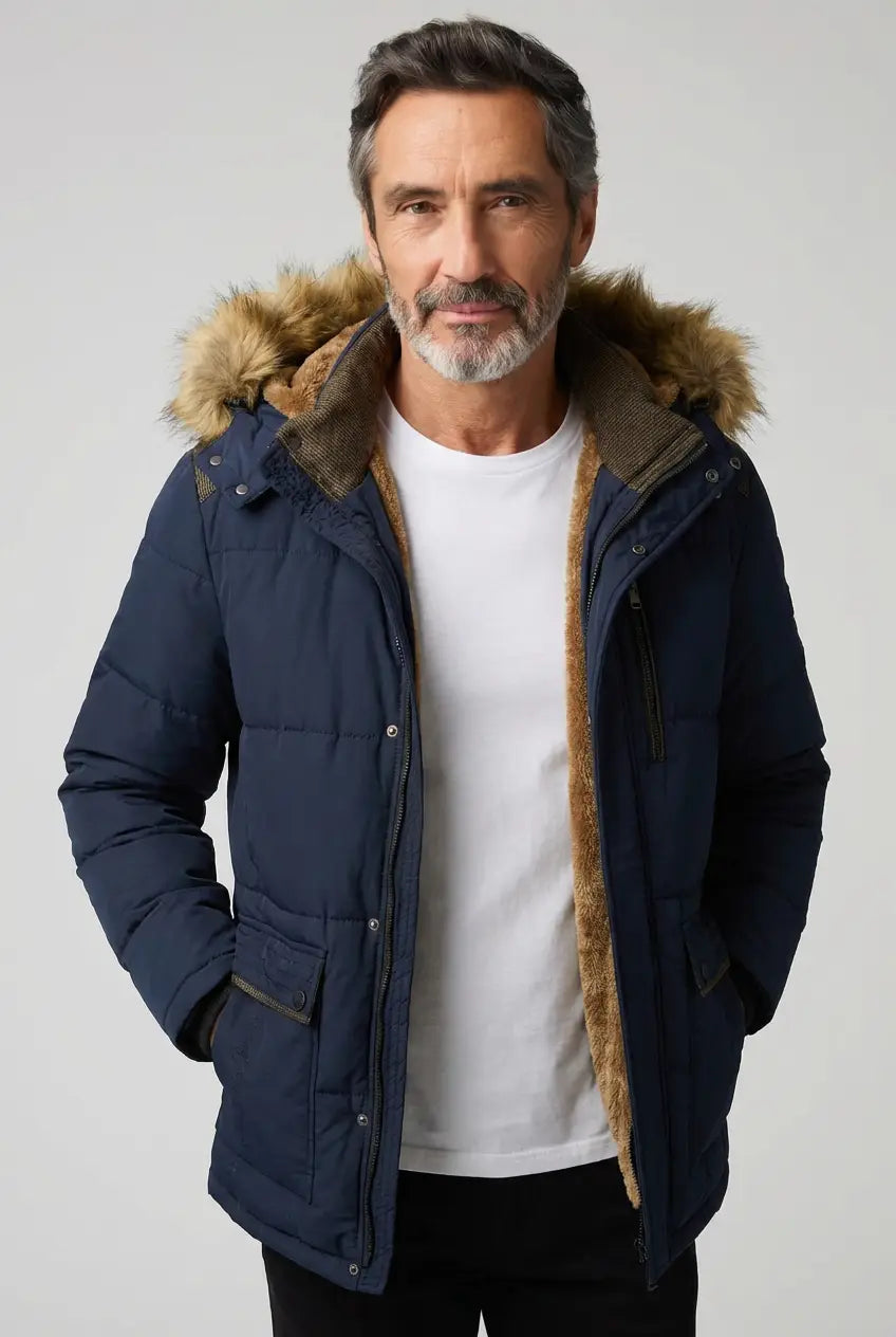 Givalli - Elegant Padded Fleece Winter Jacket