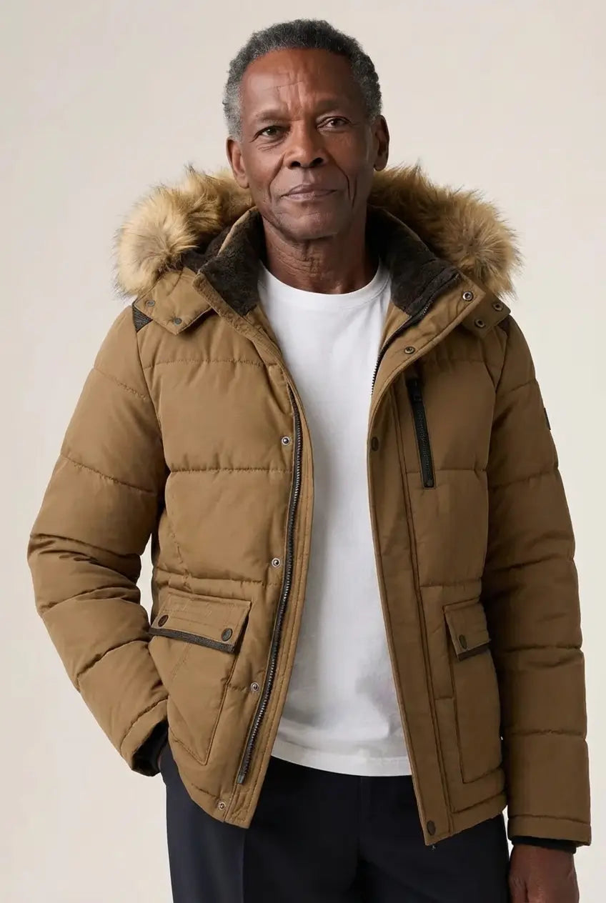 Givalli - Elegant Padded Fleece Winter Jacket