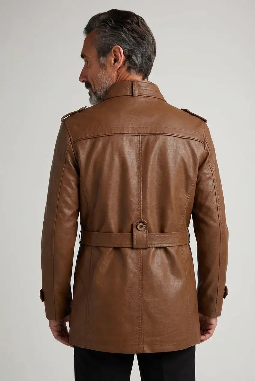 Givalli - Long Leather Biker Jacket