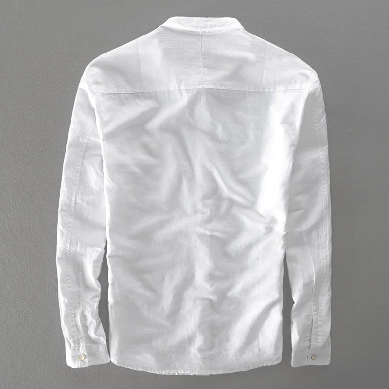 Camicia elegante in cotone e lino