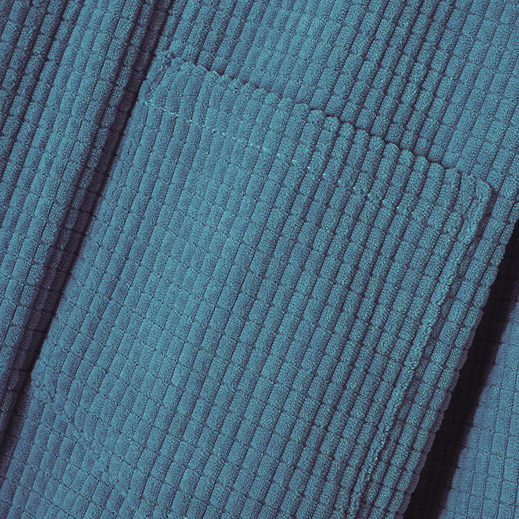 Hooded Corduroy Button Up Shirt