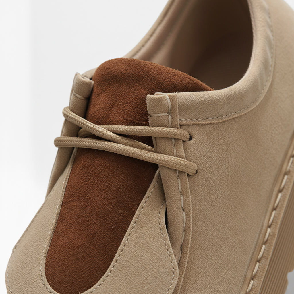 Sapatos elegantes de camurça