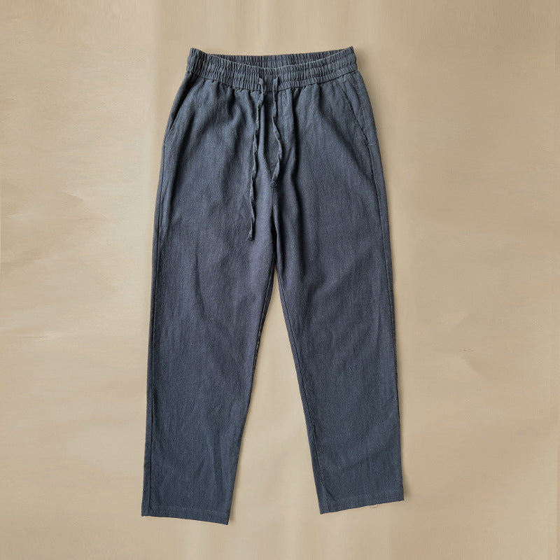 Pantaloni in lino di alta qualità