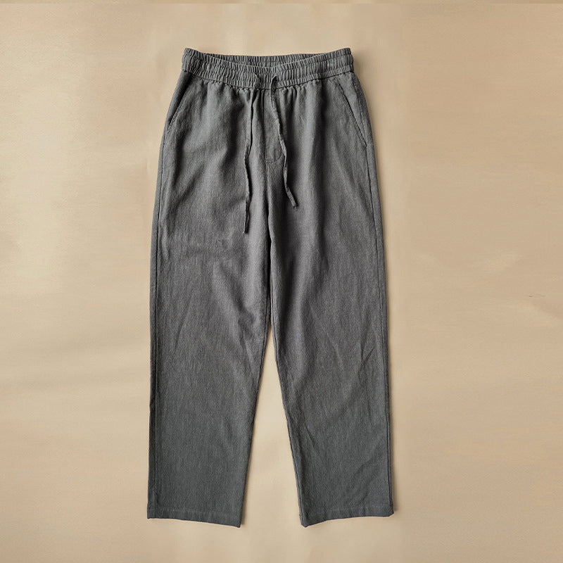 Pantaloni in lino di alta qualità