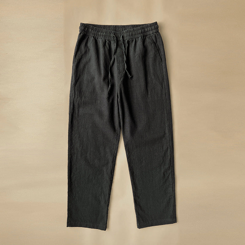 Pantaloni in lino di alta qualità