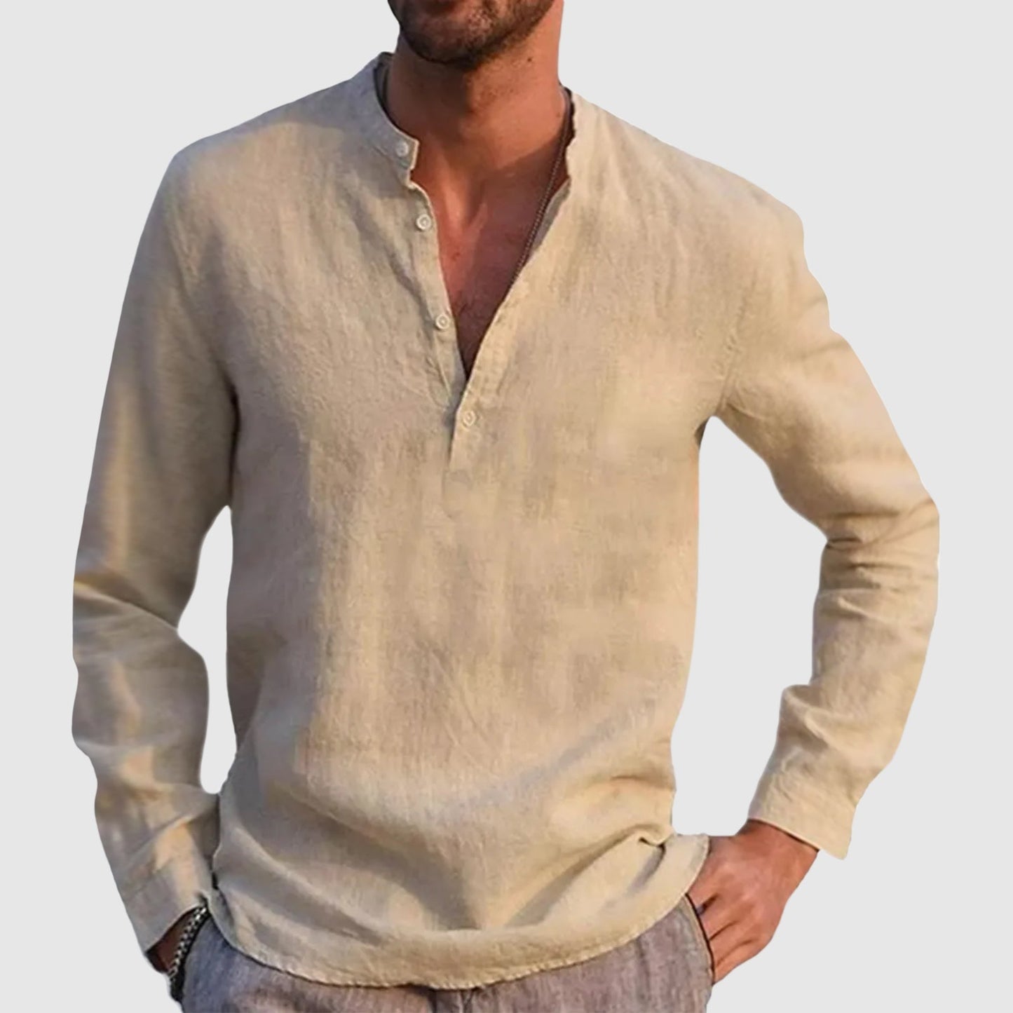 Camicia di lino casual