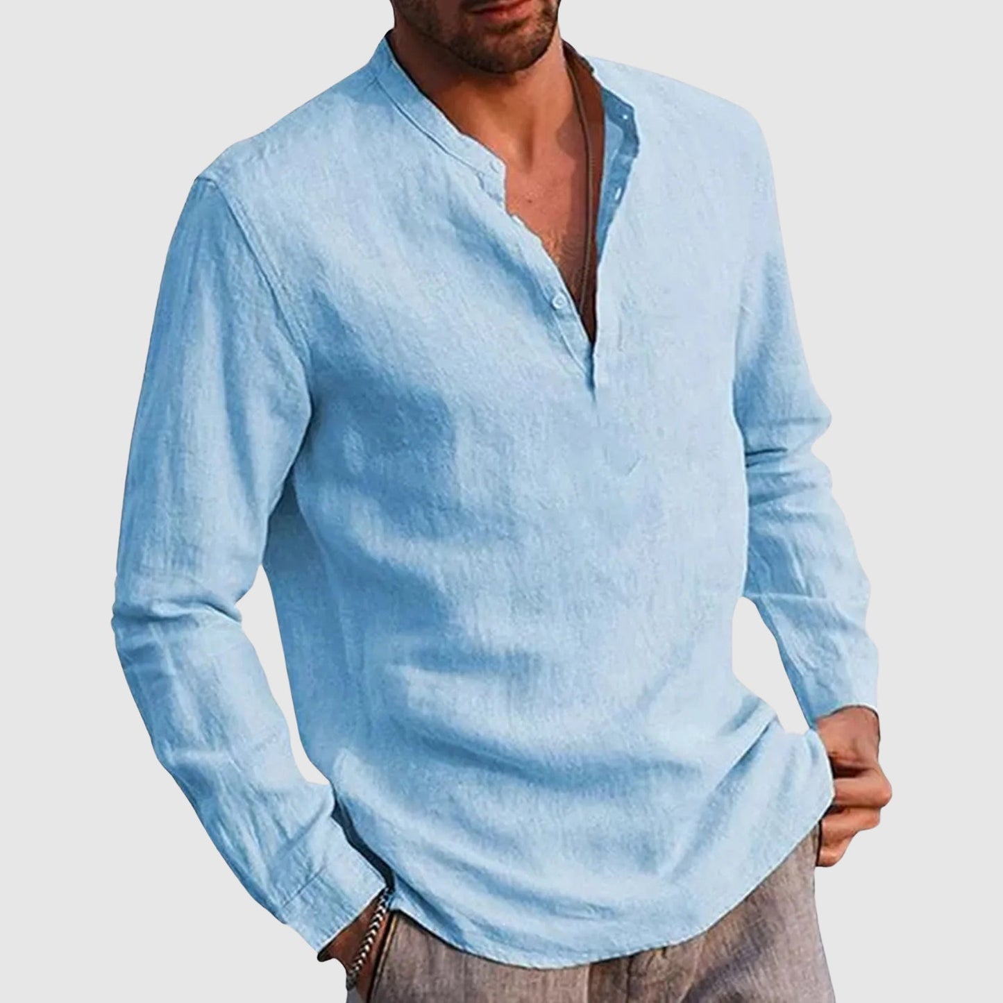 Camicia di lino casual