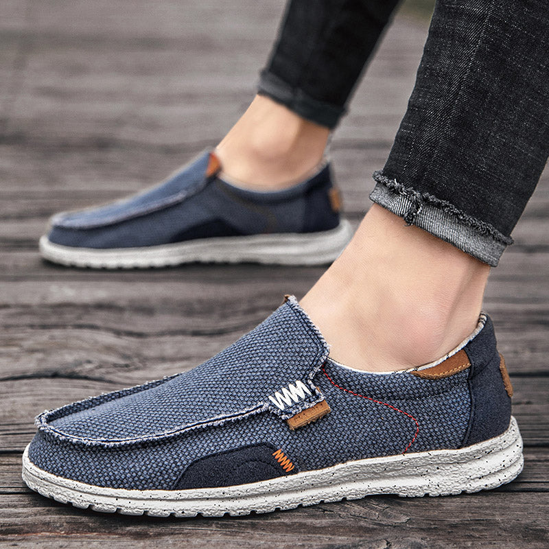 Mocassins élégants en toile