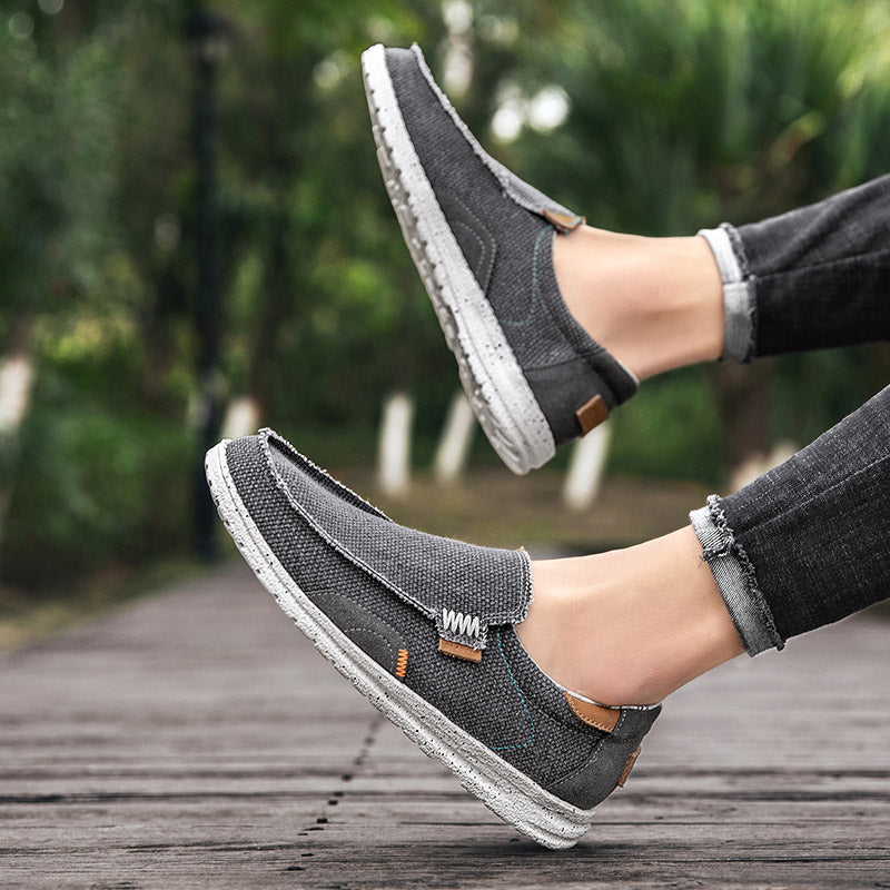 Mocassins élégants en toile