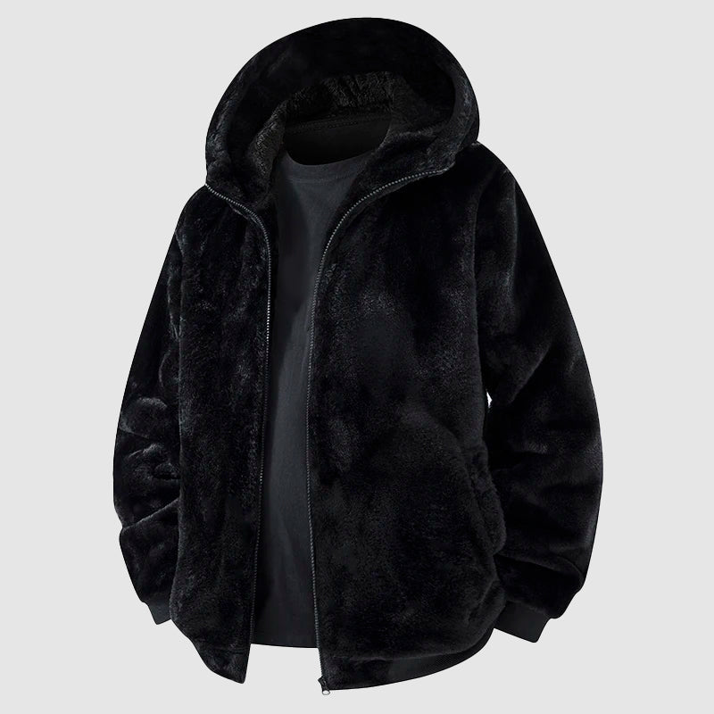 Men's Faux Fur Hooded jacket