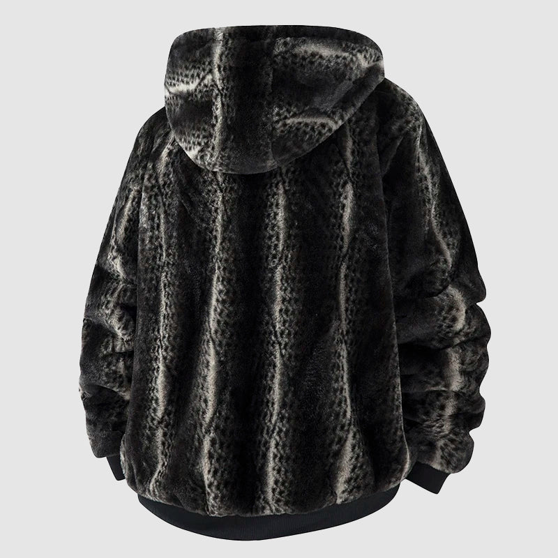 Men's Faux Fur Hooded jacket