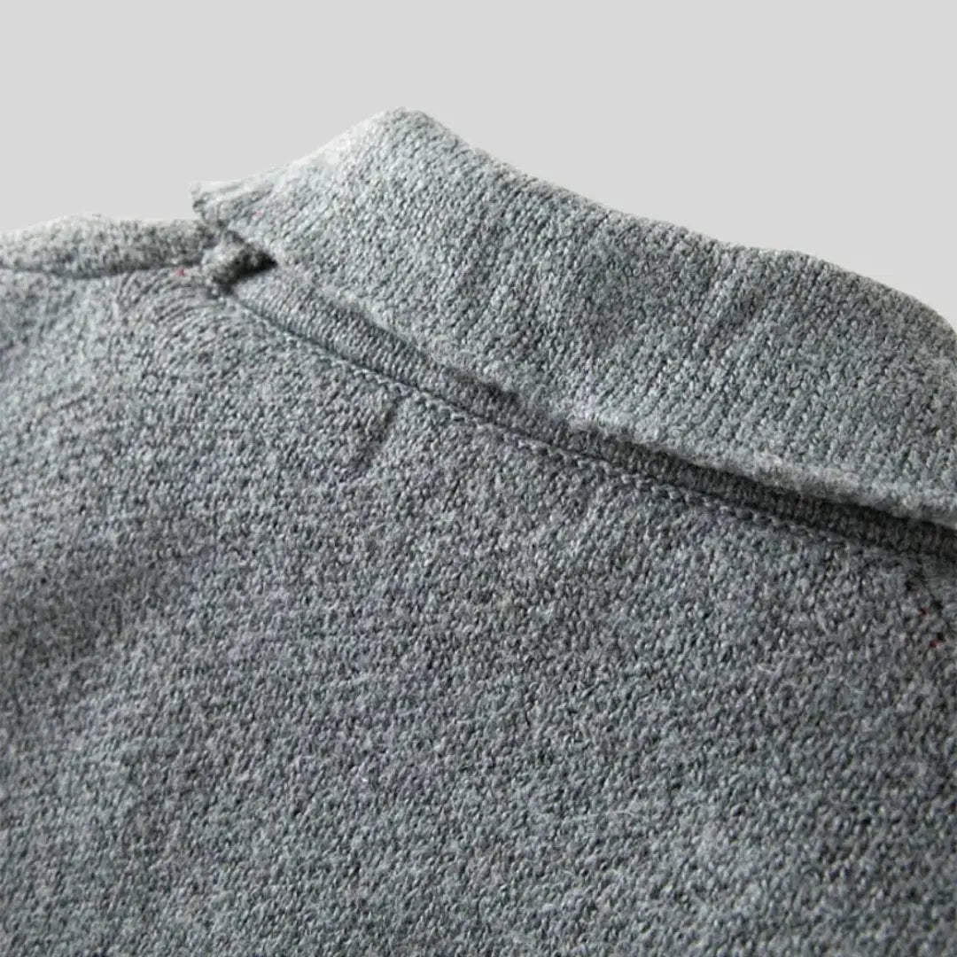 Jacquard Wool Cardigan